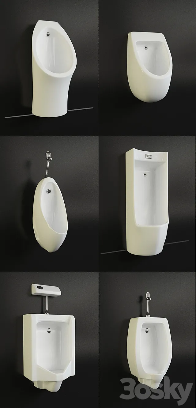 Urinals 3D Model
