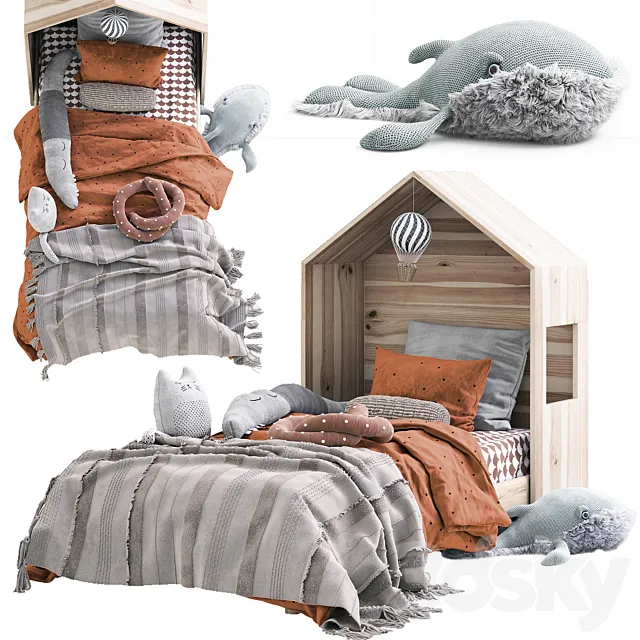 UTAKER IKEA _ DECK IKEA with headboard 3D Model