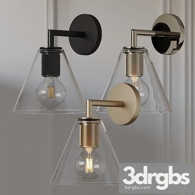 Utilitaire funnel shade single sconce 3D Model Free