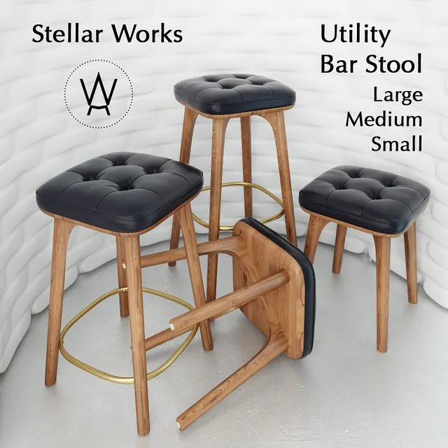 Utility Bar Stool 3D Model