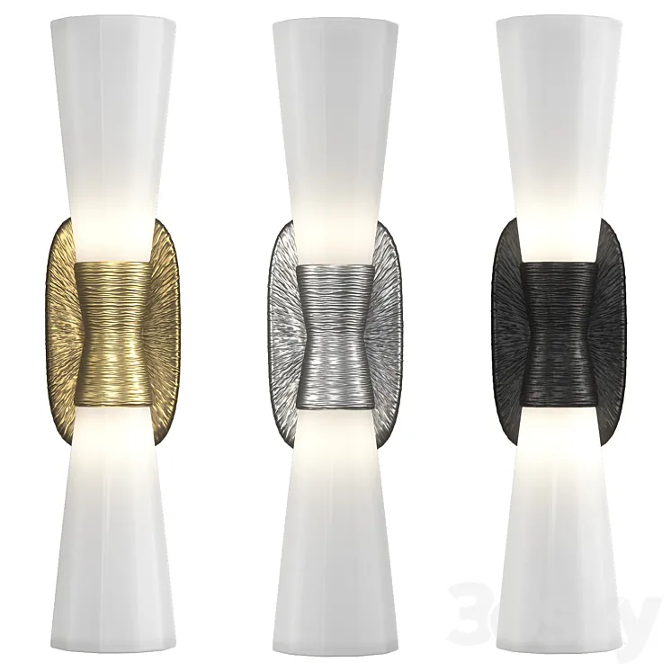 Utopia Large Double Bath Sconce by Kelly Wearstler 3D Model Free