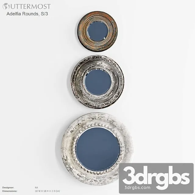 Uttermost adelfia rounds s3 mirror 3D Model Free
