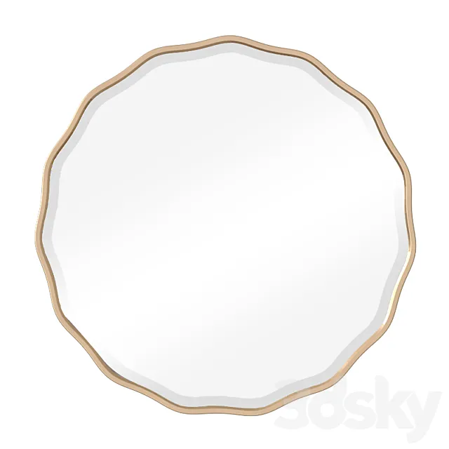 Uttermost Aneta Round Mirror 3D Model