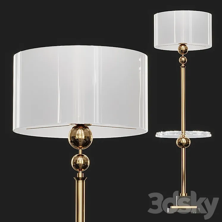 UTTERMOST REVOLUTION END TABLE FLOOR LAMP 3D Model Free