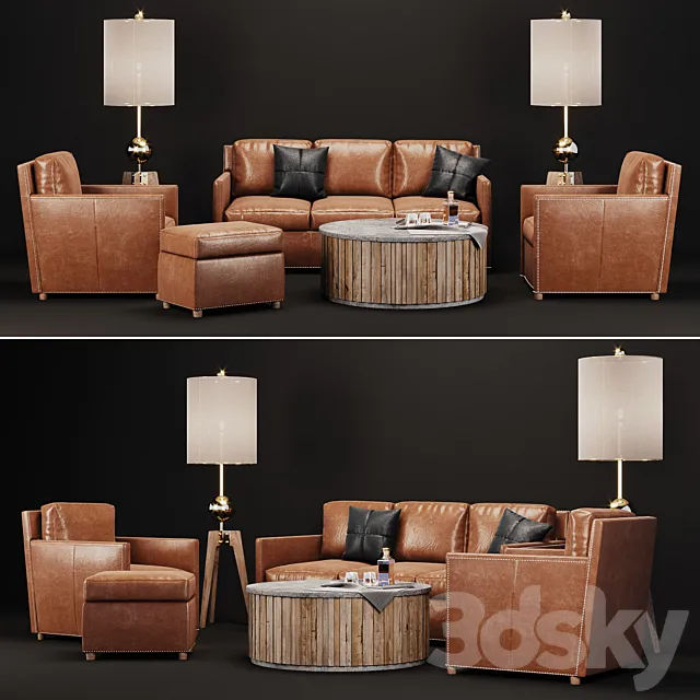 Uttermost Roosevelt Set 3D Model