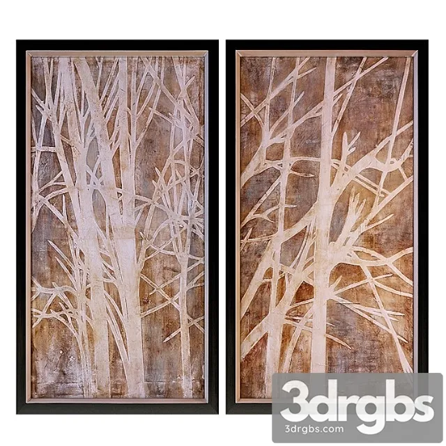 Uttermost Twigs Hand Painted Wall Art Set Of 2 Free Download