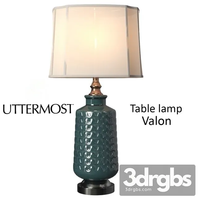 Uttermost Valon Table Lamp 3D Model Download