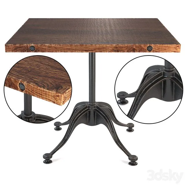 V42 Bistro Table Large 3D Model