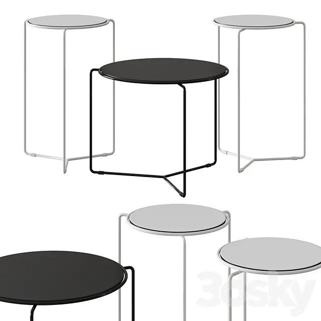 Vaghi filo coffee tables 3D Model