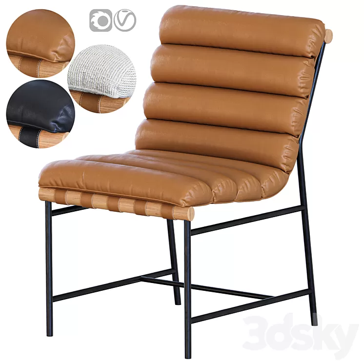 Vail Dining Chair 3D Model Free