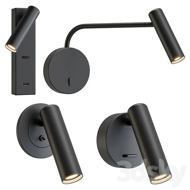 Vakkerlight Reading Sconce _ Rigged 3DModel