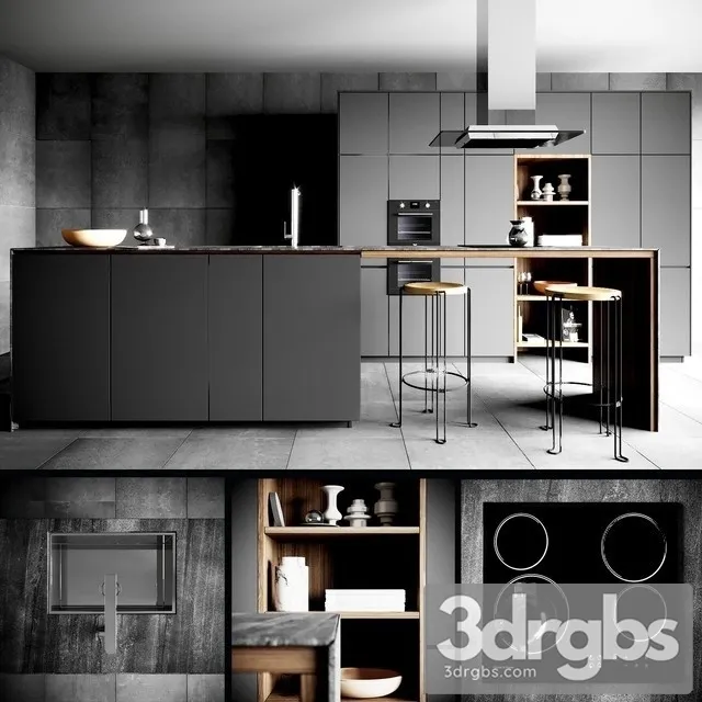 Valcucine Forma Mentis Dark 3D Model Free