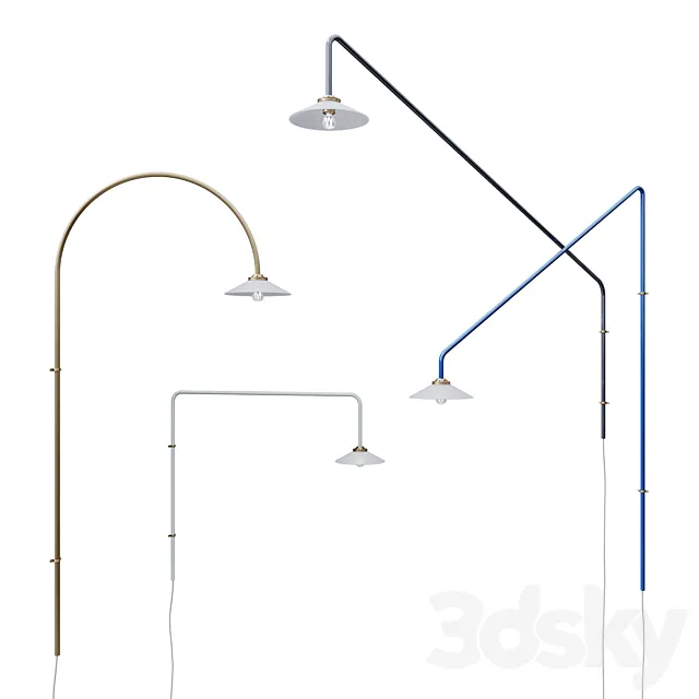 Valerie objects hanging lamp set 3D Model