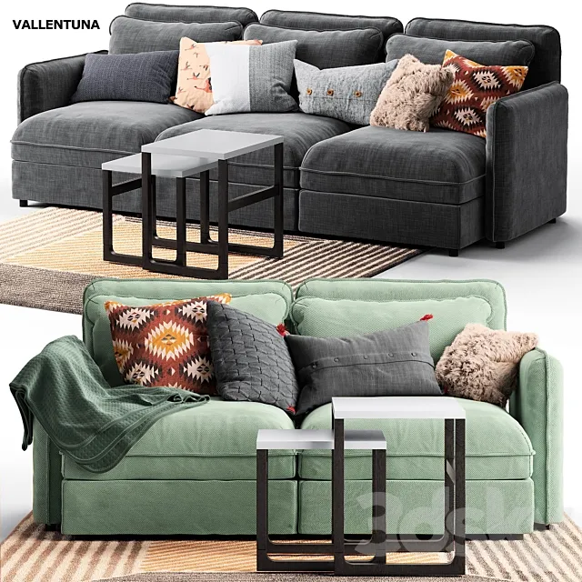VALLENTUNA 2-seat. 3-seat Ikea _ VALLENTUNA Ikea 3DModel