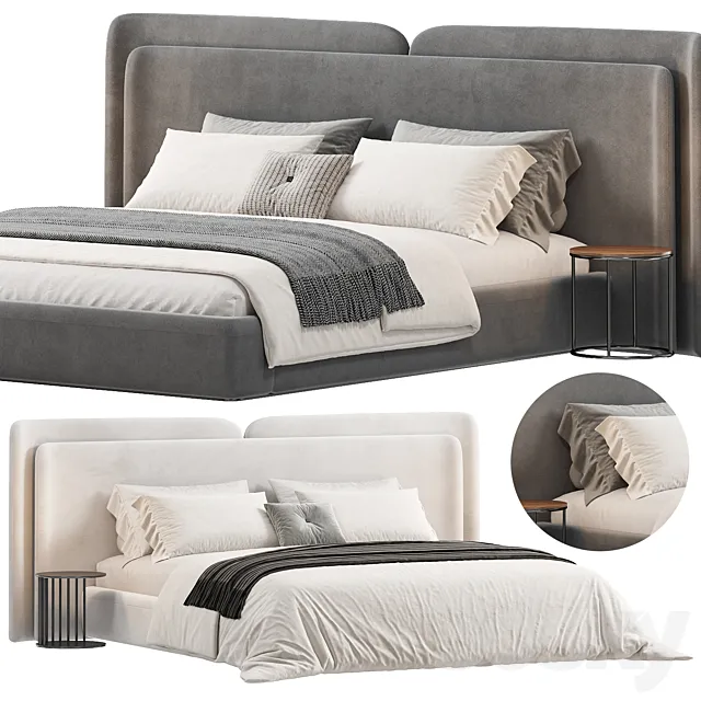 Valletta Bed by importhome 3D Model