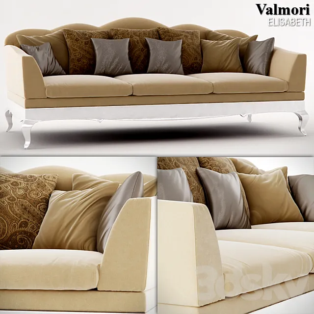 Valmori Elisabeth sofa 3D Model