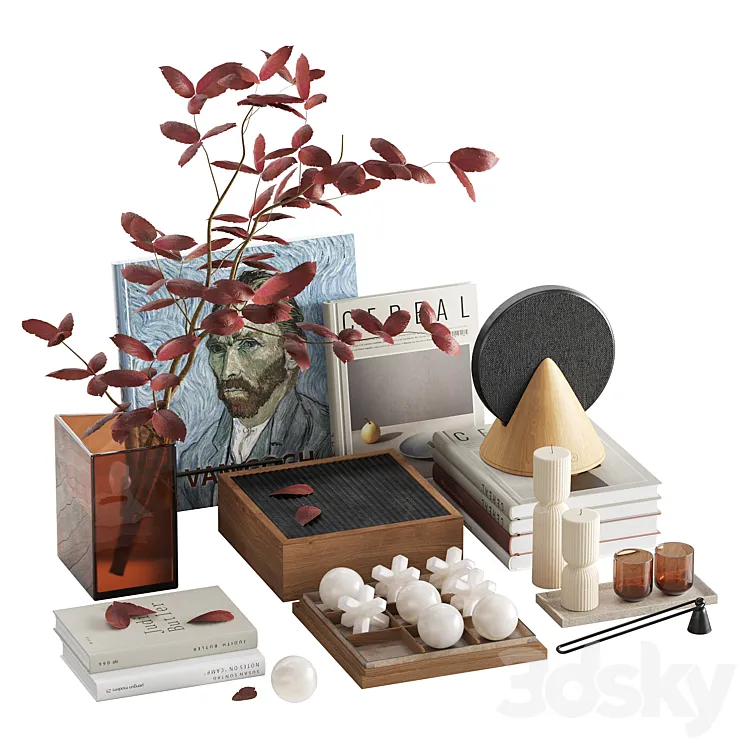 Van Gogh decorative set 3D Model Free