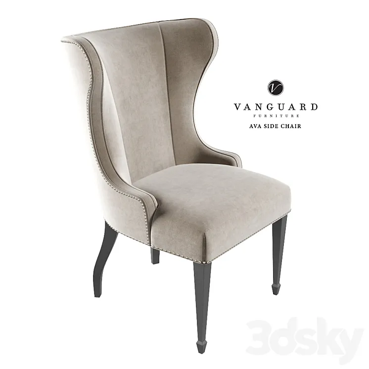Vanguard Ava Side Chair 3D Model Free