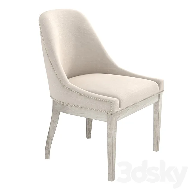 Vanguard Calloway Side Chair V968S 3D Model