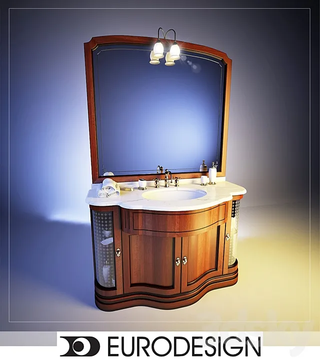 Vanity IL Borgo Comp. Number 2 3D Model