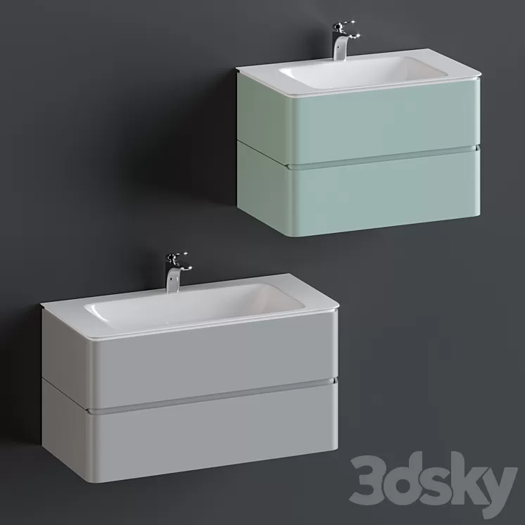 Vanity unit AM PM Sensation 3D Model