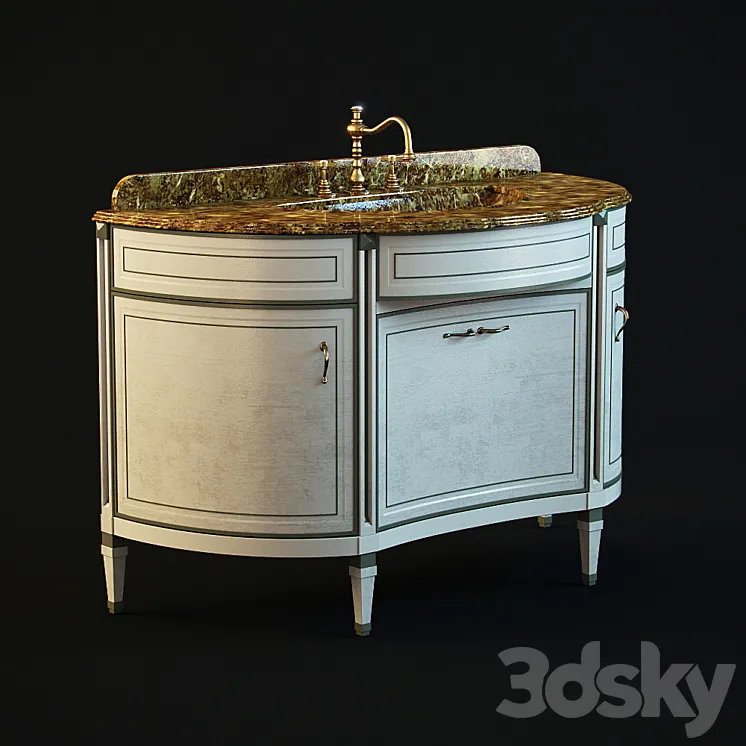 Vanity unit Lineatre Venice 3D Model