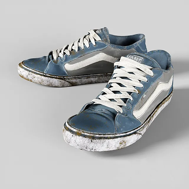 Vans grunge shoes 3D Model