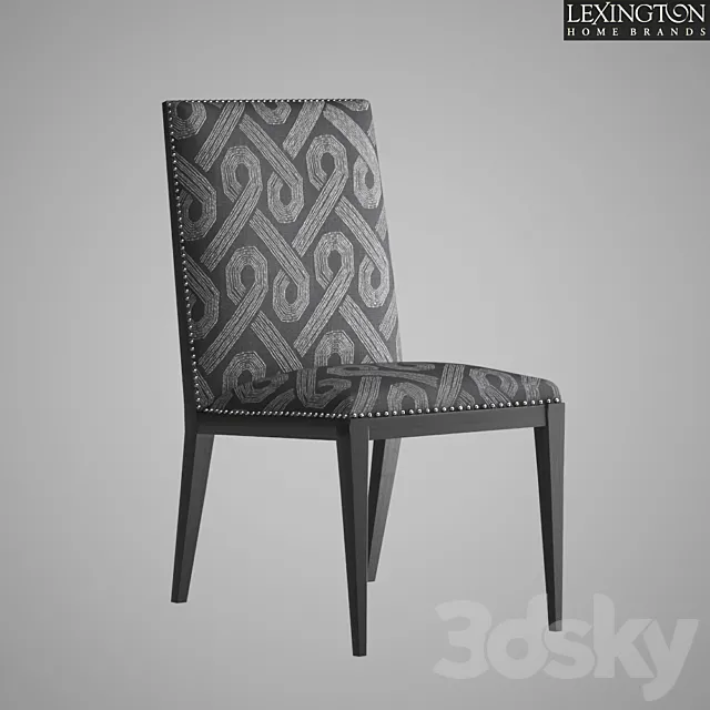 Vantage Upholstered Side Chair 3D Model