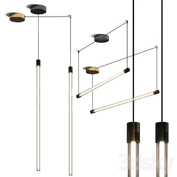 Vapor Horizontal Hollands Light Pendant Lamp 3D Model Free