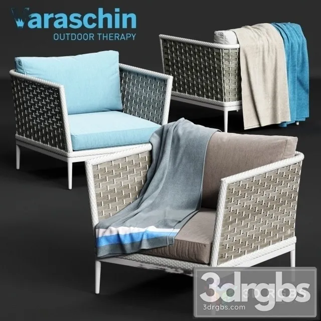 Varaschin Algrave Armchair 3D Model Free