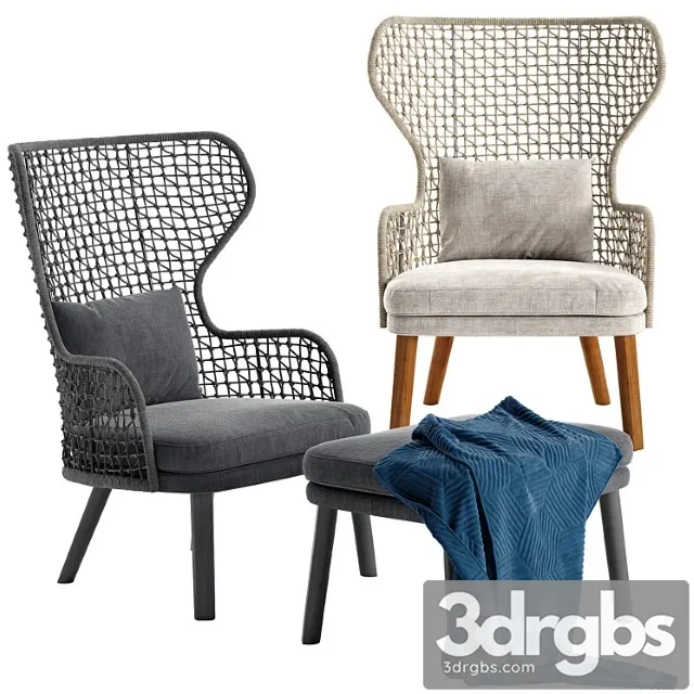 Varaschin Emma Bergere Armchair 3D Model Free