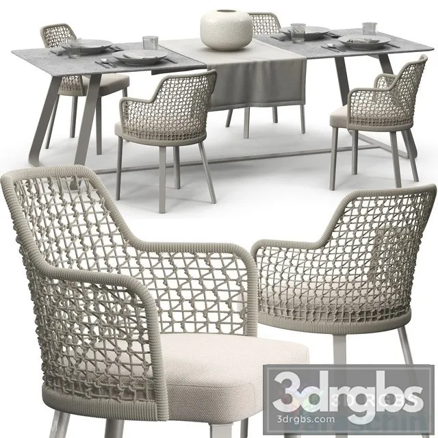 Varaschin Emma Chair Set 3D Model Free