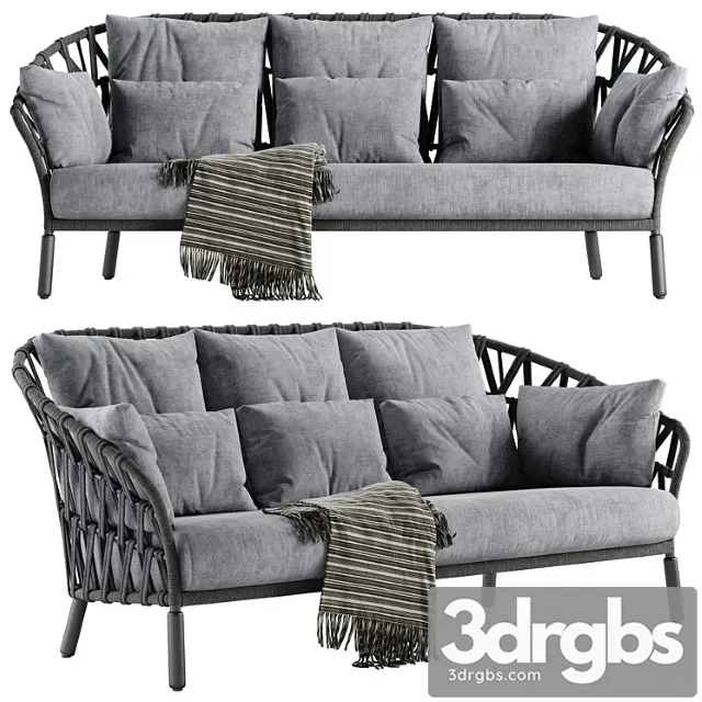 Varaschin Emma Cross Sofa 3D Model Free