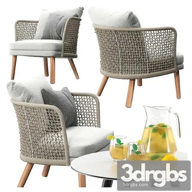 Varaschin emma lounge armchair set 3D Model Free