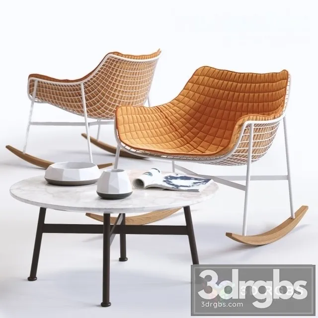 Varaschin Summerset Rocking Armchair 3D Model Free