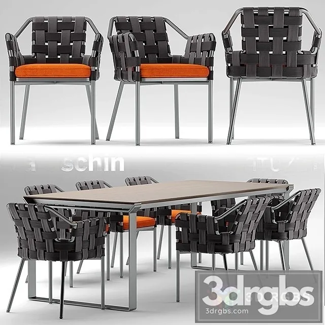 Varaschin Table and Chair 3D Model Free