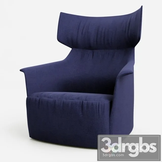 Varenna Santa Monica Armchair 3D Model Free