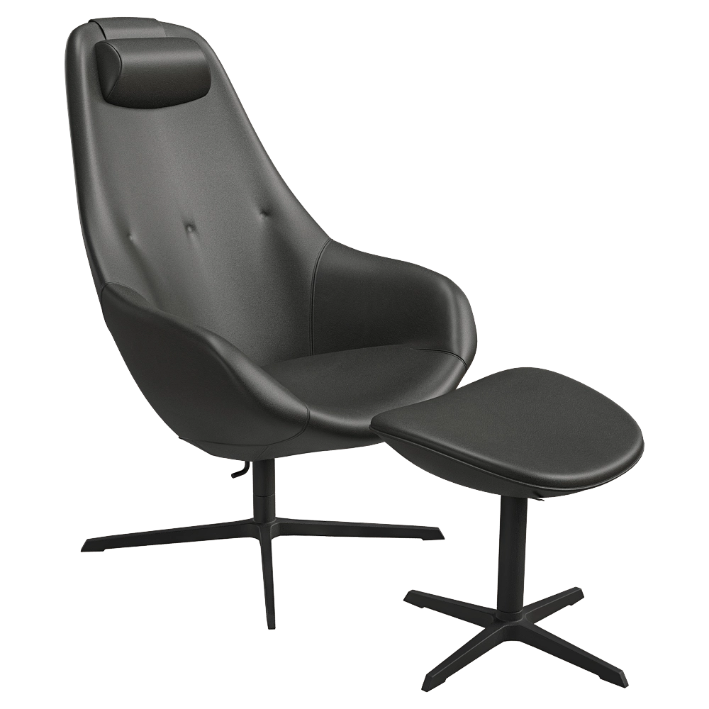 Varier - Chair and footstool Kokon 3D Model
