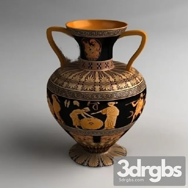 Vase Amphora 3D Model Free