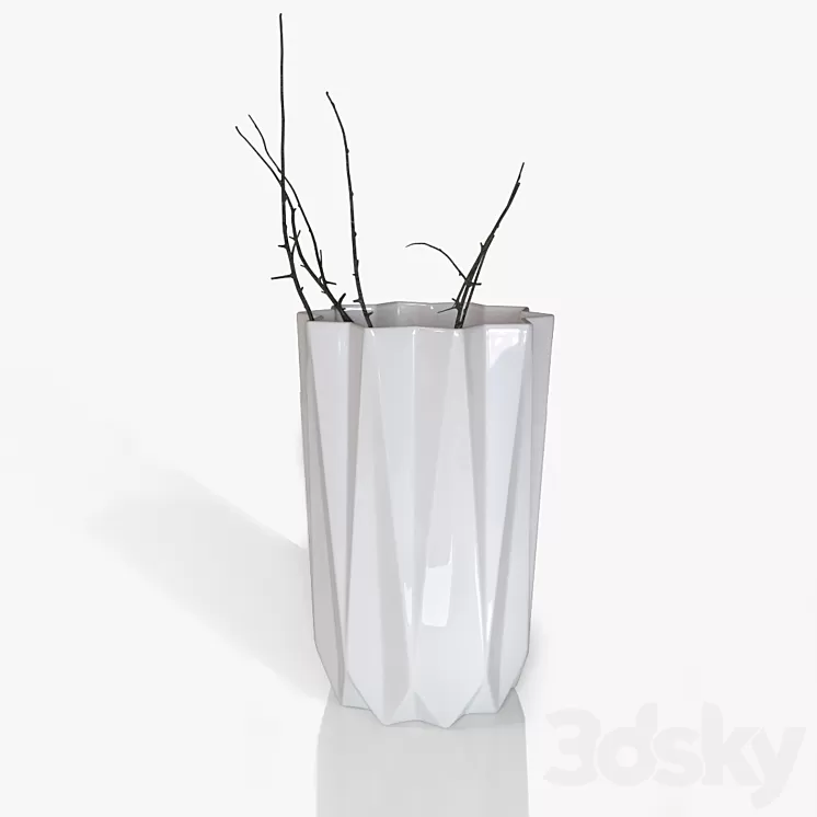 Vase Bloomingville Geometric (Corona + Vray) 3D Model