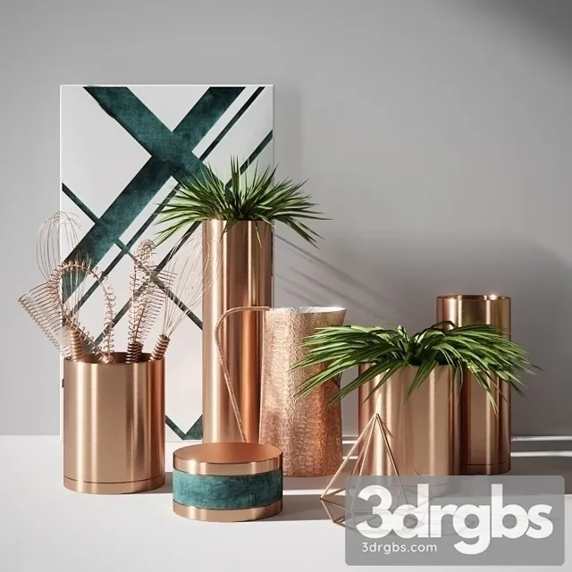 Vase Copper 3D Model Free