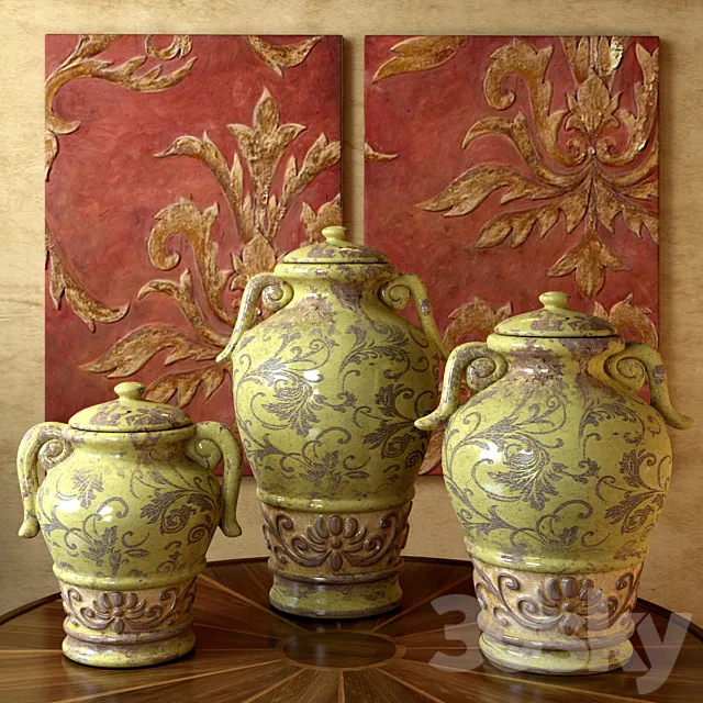 vase decorated with olive Free Download