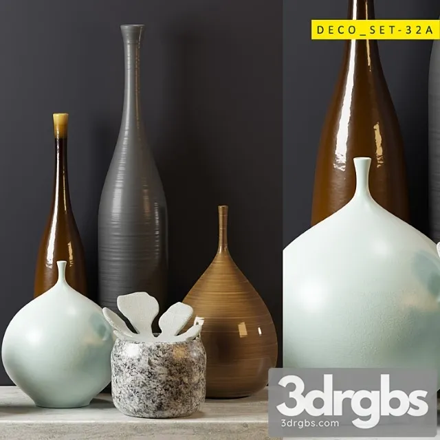 Vase Decoset 32 A 3D Model Free