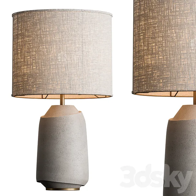 Vase Fabric Table Lamp 04 3D Model