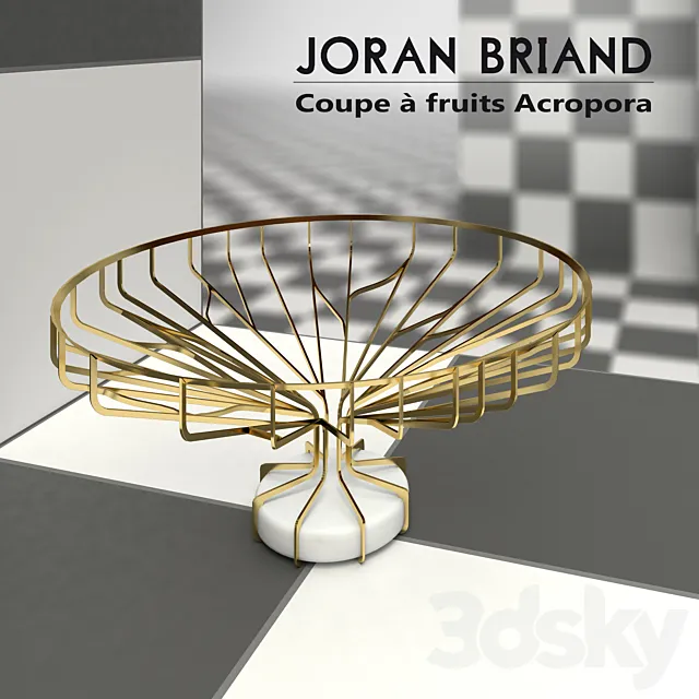 Vase for fruits Joran Briand Acropora 3DModel