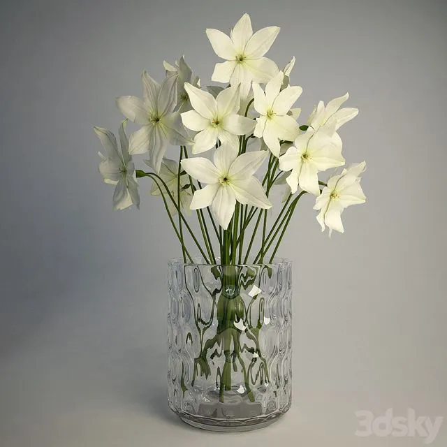 Vase Godkanna & Narcissus 3D Model