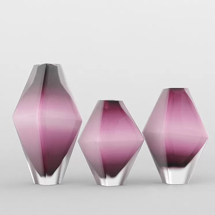 Vase handmade frosted glass 3D Model
