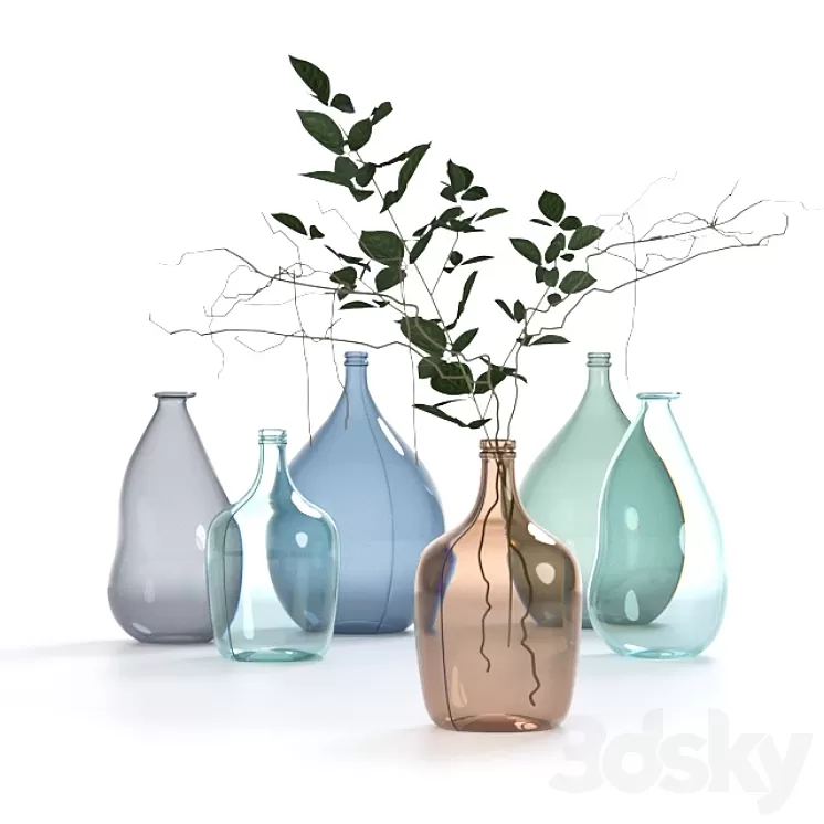 Vase Set La Redoute 3D Model