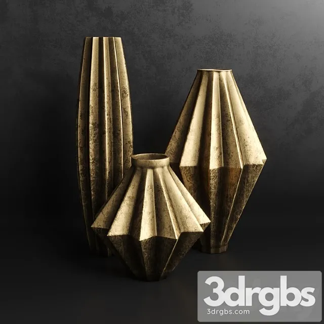 Vase Vases set 1 3D Model Free