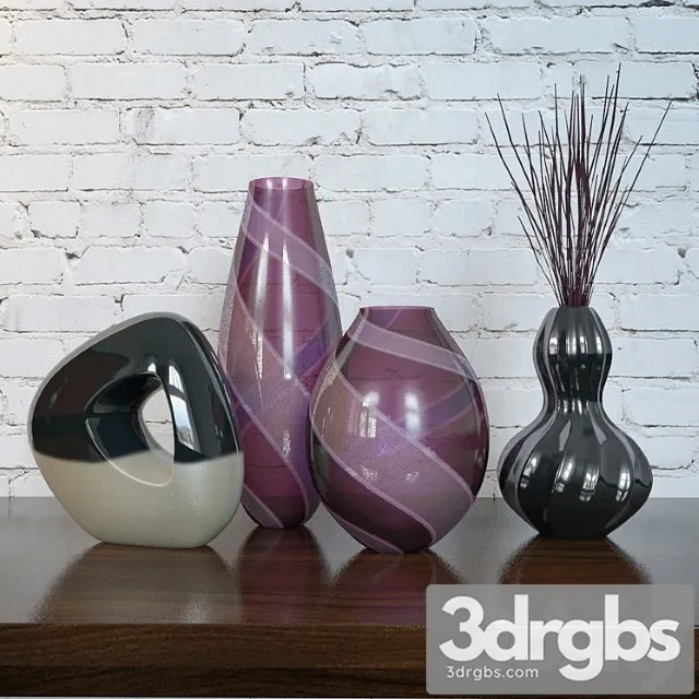 Vase Vases set 3D Model Free